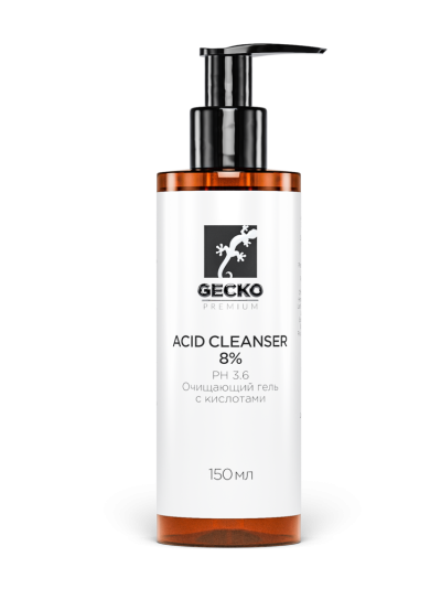 GECKO ACID CLEANSER 8% Очищающий гель с кислотами (150 ml)