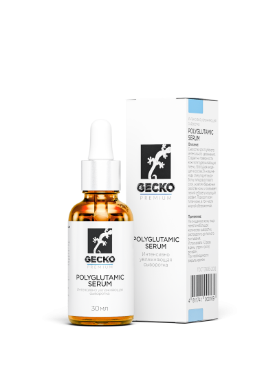 GECKO polyglutamic serum Сыворотка с полиглутаминовой кислотой,30 мл