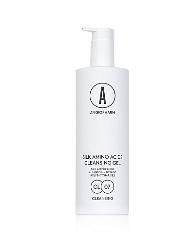 ANGIOPHARM — Гель для умывания с аминокислотами шелка 400мл CLEANSING