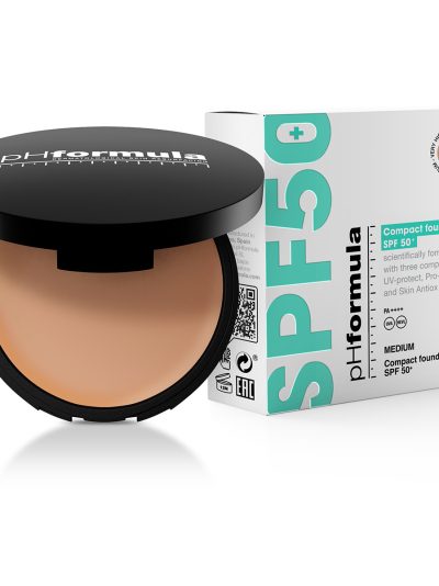 Compact foundation SPF50+ / Компактный тональный крем с СПФ50+ (тон medium PLUS) (10г)