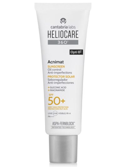 HELIOCARE 360º Acnimat Sunscreen | Себорегулирующий солнцезащитный крем с SPF 50 для кожи, склонной к акне (50 мл)