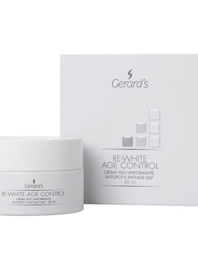 GERARD’S RE-WHITE AGE CONTROL CREAM SPF 50 – Антивозрастной крем для лица SPF 50, 50 мл